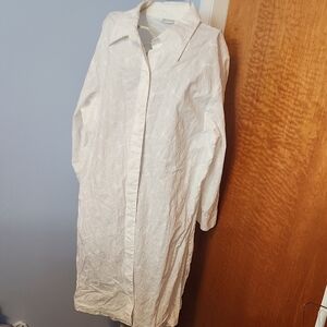 Tantrums Cream Mini Jacket Shirt / Or Shirt Waist Dress.